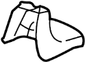 6977A183XA Seat Track Cover (Front, Rear)