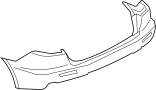6410B308 Bumper Cover (Rear, Lower)