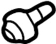 MF350792 License Plate Bracket Screw (Front)