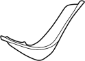MR612083 Bumper Extension (Left, Front)