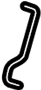 MR408250 Escutcheon rod. ROD - Seat RECLINING A. (Rear)
