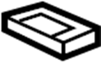 MR613976 Seat Belt Retractor Cover (Rear)
