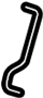 MR408249 Escutcheon rod. ROD - Seat RECLINING A. (Rear)