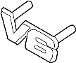MB882898 Grille Emblem (Lower)