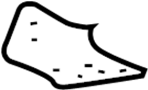 MN151345 Seat Back Cushion (Left, Rear)