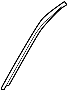 MR557051 Roof Drip Molding (Left, Front)