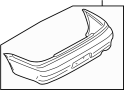 MN161963 Bumper Cover (Rear, Lower)