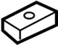 MU001937 Bumper Cover Nut (Front)