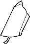 6902A459XB Seat Back Bolster Cushion Cover (Rear)