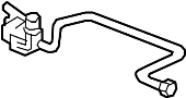 Image of AC Hoses. AS Pressure Line. Connector tube. Suction Line. (Rear) image for your 2010 Porsche 911 3.6L 6 cylinder A/T AWD Targa 4 Targa 
