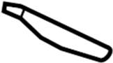 99752137500 Folding Seat Latch Release Handle