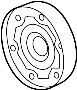 Image of Plate. A cover for a CV axle. image for your 2018 Porsche 718 Cayman   