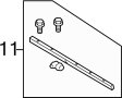 Image of Frame Side Member Reinforcement (Rear) image for your 2011 Porsche Cayman 3.4L 6 cylinder A/T S Hatchback 