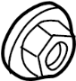 Image of Nut. Lock. Arm. Mount. Cntl. (Front, Rear, Upper, Lower). A solid metal or plastic. image for your Porsche