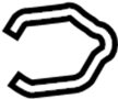 Image of . &quot;A &quot;&quot;C&quot;&quot; shaped clip. image for your Porsche