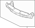 Image of Bumper Impact Bar (Front, Upper) image for your Porsche