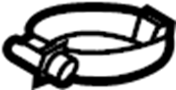 Image of Clamp. A/C Receiver Drier Clamp. image for your 2023 Porsche 718 Cayman  GT4 RS Hatchback 