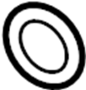 Image of Ring. Tube. Line. Pressure. (Front, Rear, Upper). 16.70 x 2.50mm. A/C Line. image for your 2016 Porsche 911  Carrera 4S Coupe 