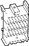 Image of Fuse. Bracket. Holder. A bracket for a fuse box. image for your 2023 Porsche Cayenne  GTS Sport Utility 