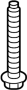 Image of Bolt. Mount. Suspension. (Front, Rear, Lower). A threaded rod with a. image for your Porsche