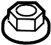 Image of Nut. Arm. (Upper, Lower). Lateral Arm Nut. Nut. image for your 2010 Porsche 911  Carrera S Convertible 