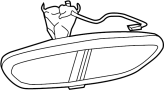 Image of Interior Rear View Mirror image for your 2020 Porsche 718 Cayman 2.0L M/T Base Hatchback 