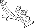 Image of Suspension Subframe Reinforcement Bracket (Front, Rear) image for your 2016 Porsche Boxster  Black Edition Convertible 
