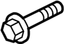Image of Bolt. CRANKSHAFT. Engine. Pulley. damper. Harmonic Balancer. Outer hexagon round. Engine Crankshaft... image for your 2009 Porsche Boxster   