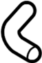 9A110666700 Outlet hose. Return line.