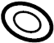 Image of Ring. Hose. Seal. (Upper, Lower). A round Ring used to. image for your 2022 Porsche 718 Cayman  S Hatchback 