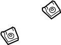Image of Liftgate Trim Cover Nut (Lower) image for your Porsche