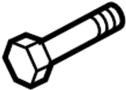 9001431340A License Plate Bracket Screw