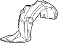 Image of Fender Splash Shield (Front, Rear, Lower) image for your 2010 Porsche Cayman   