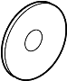 Image of Convertible Top Transmission Washer. Friction Disk. Roll Bar Washer. A flat disc with a hole. image for your 2001 Porsche Boxster 2.7L 6 cylinder A/T Roadster Convertible 