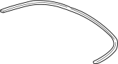 Image of FOLDING RAIL GASKET. image for your 2010 Porsche 911  Carrera 4S Convertible 