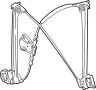 Image of Window Regulator image for your 2021 Porsche Cayenne   