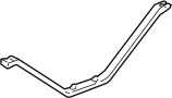 Image of Suspension Subframe Reinforcement Bracket (Rear) image for your 1999 Porsche 911  Carrera 4 Coupe 