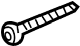 Image of License Plate Bracket Screw image for your 2014 Porsche Boxster 2.7L 6 cylinder M/T Base Convertible 