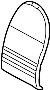 Image of Seat Back Cushion Cover image for your 2021 Porsche