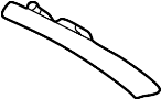 View Convertible Top Seal Bracket (Rear, Lower) Full-Sized Product Image