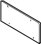 Image of License Plate Bracket image for your 2012 Porsche 911 3.8L 6 cylinder A/T AWD Carrera 4S Convertible 