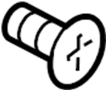 View Headlight Housing Vent Tube Screw Full-Sized Product Image