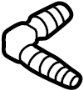 View Headlight Washer Hose Connector Full-Sized Product Image