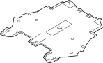 Image of Shield. (Front, Lower). Radiator Support Splash. image for your Porsche