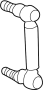 View Headlight Level Sensor Strut Support (Front) Full-Sized Product Image