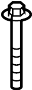 View Bolt. Bar. Track. Suspension. Control Arm. Hex - Head 14x95. (Front) Full-Sized Product Image