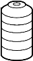 View Suspension Strut Bellows Full-Sized Product Image