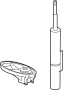 99734304408 AS Vibration Damper. Shock absorbers. Strut.