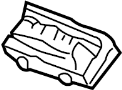 View Windshield. Support. Spacer. (Lower) Full-Sized Product Image