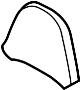 View Headrest. Pad. (Upper) Full-Sized Product Image